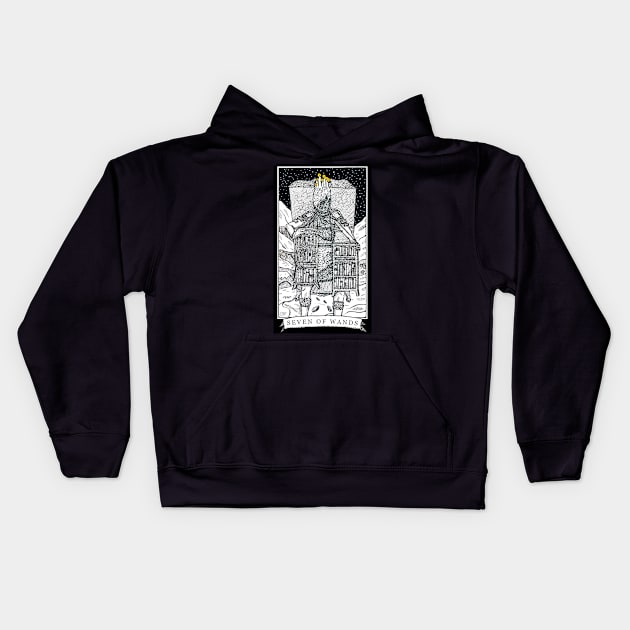 The Seven of Wands - The Tarot Restless Kids Hoodie by WinslowDumaine